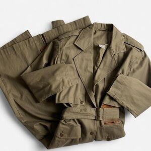 Vintage khaki tan trench coat